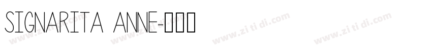 Signarita Anne字体转换